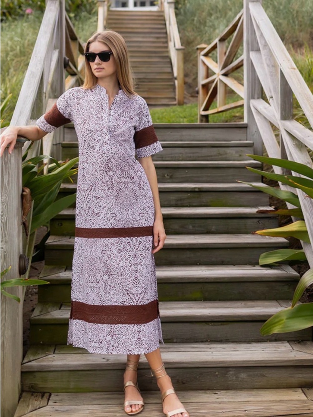 Julia Amory Short Sleeve Majorelle Dress NWT